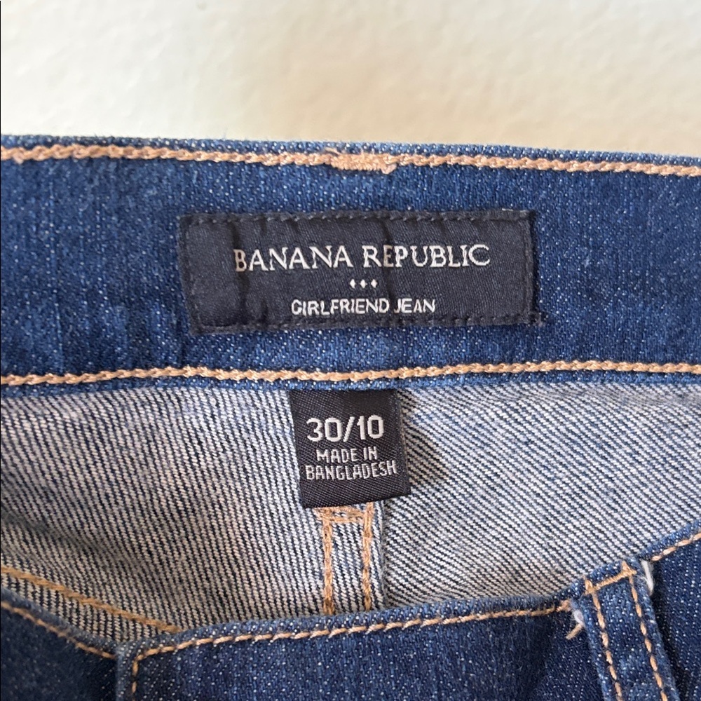 Banana Republic Dark Blue Girlfriend Jeans